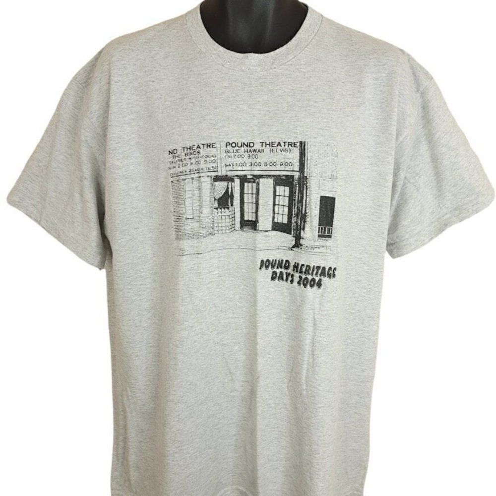 Pound Heritage Days T Shirt Vintage Y2K Elvis The Birds Alfred Hitchcock Mens XL